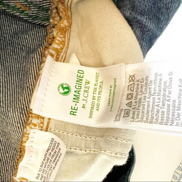 J Crew Slouchy Boyfriend Jeans 26 Tall Medium Wash Distressed Patches Embroidery - Picture 4 of 12